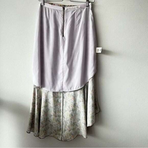 Alice + Olivia Light Gray Midi Skirt - Picture 8 of 11